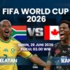 Kanada Lolos 16 Besar, Takluk Afrika Selatan di Injury Time